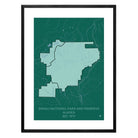 Denali National Park and Preserve Map - Muir Way - National Park