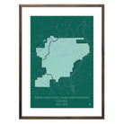Denali National Park and Preserve Map - Muir Way - National Park