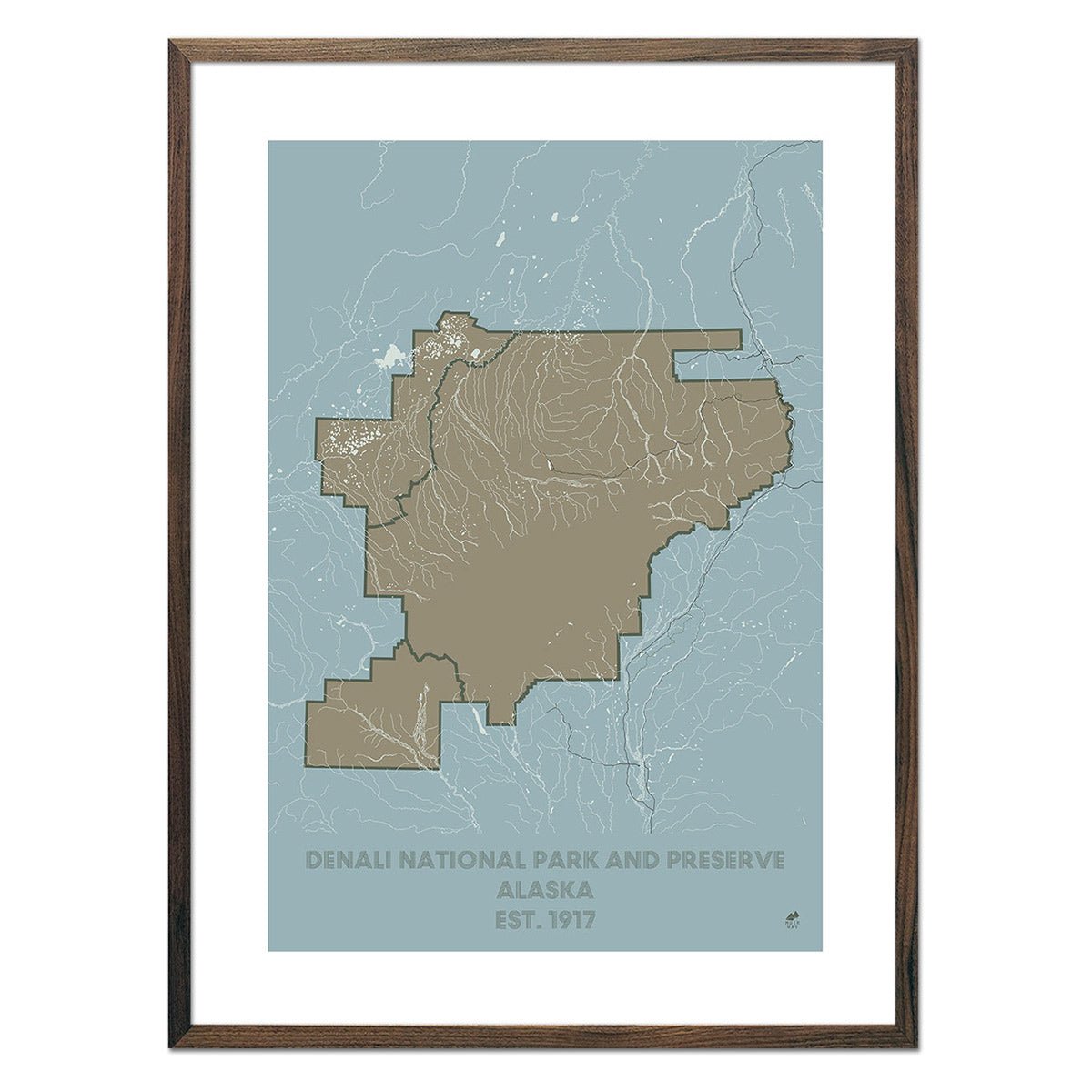 Denali National Park and Preserve Map - Muir Way - National Park