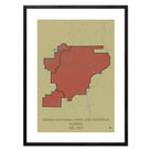 Denali National Park and Preserve Map - Muir Way - National Park