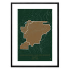 Denali National Park and Preserve Map - Muir Way - National Park