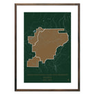 Denali National Park and Preserve Map - Muir Way - National Park
