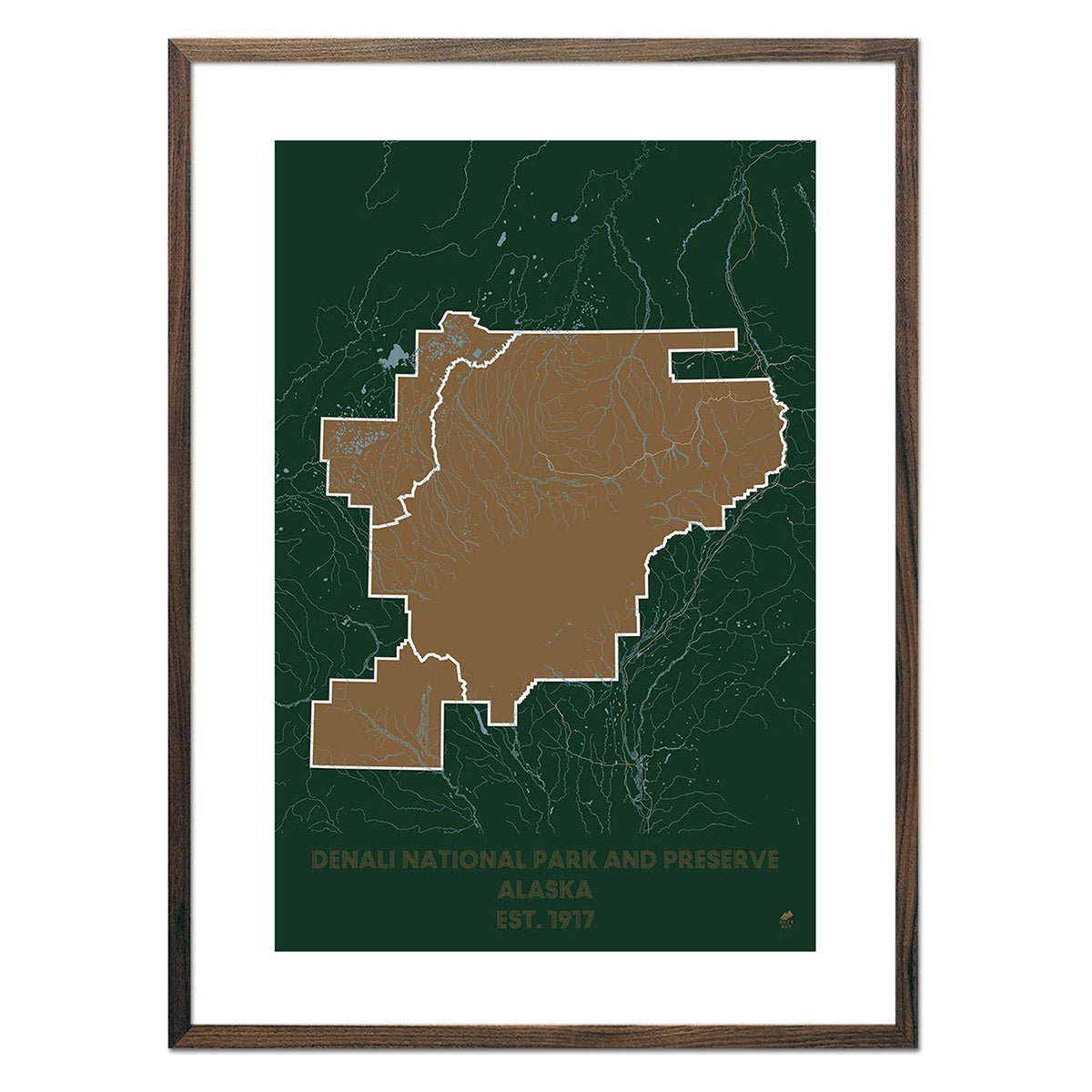 Denali National Park and Preserve Map - Muir Way - National Park