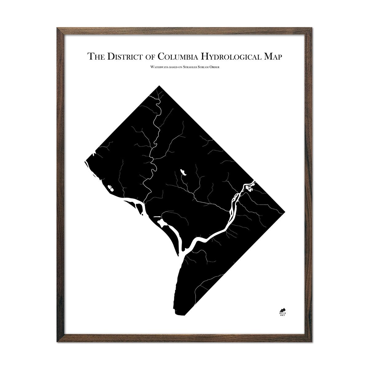 Washington D.C. Hydrological Map - Muir Way - Hydrology