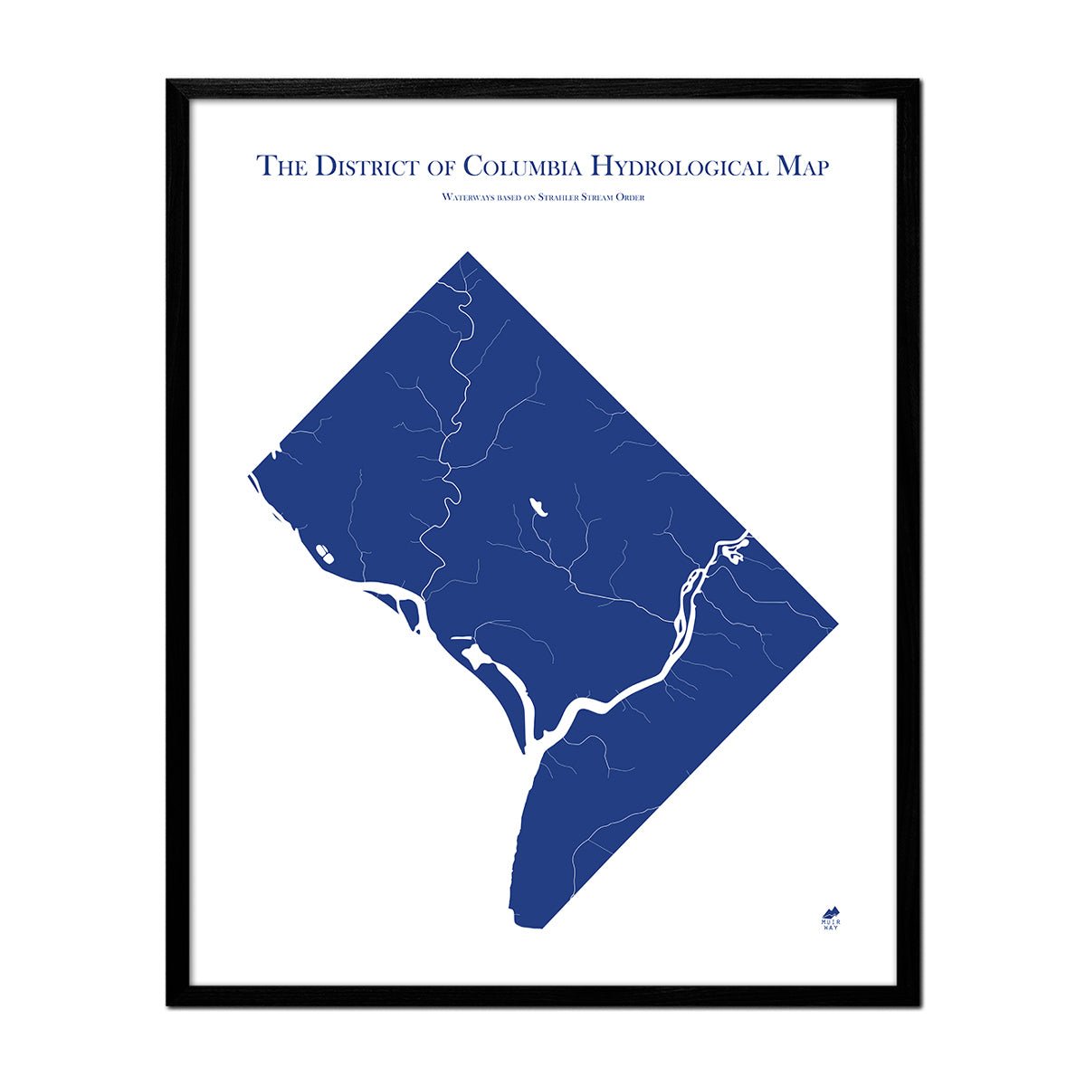 Washington D.C. Hydrological Map - Muir Way - Hydrology