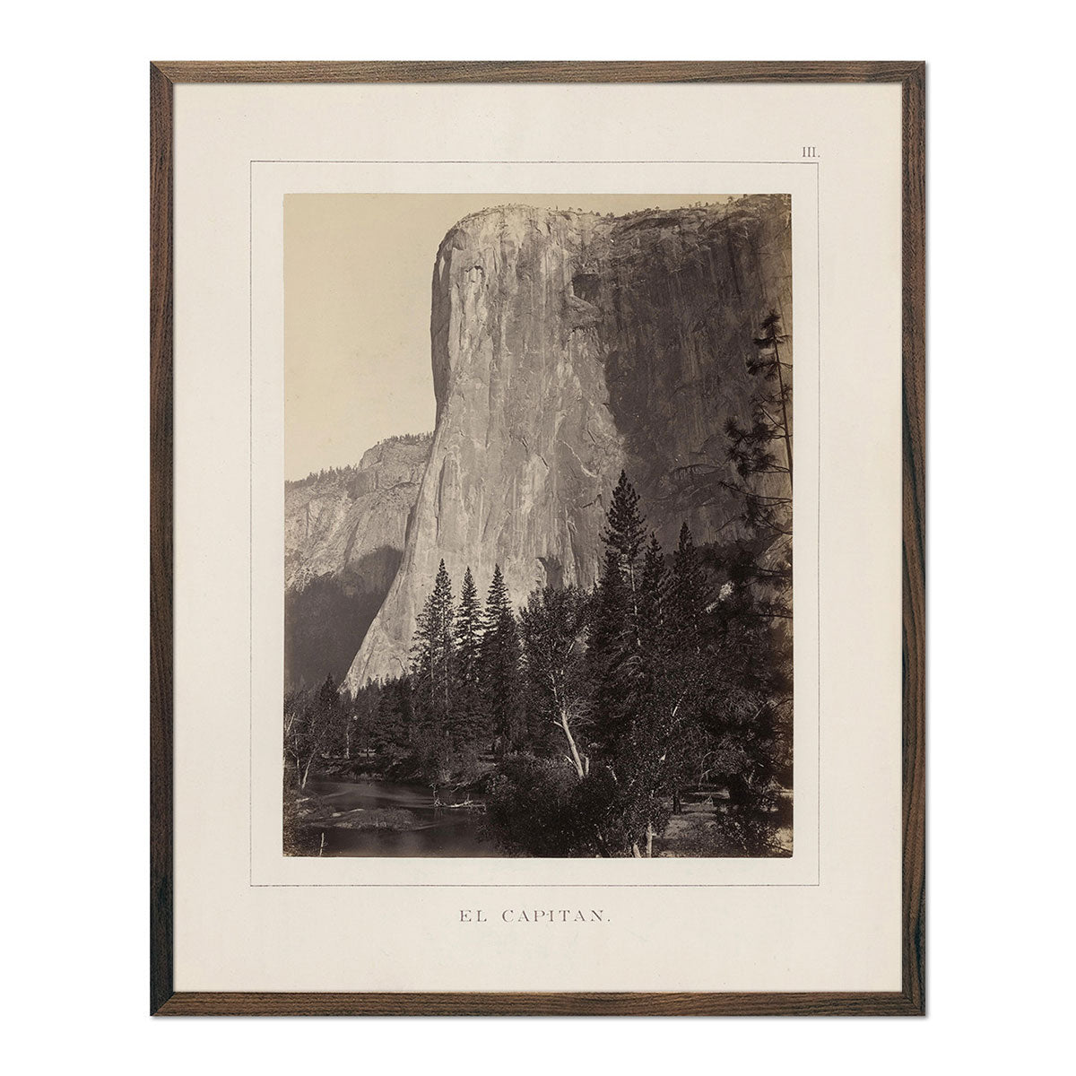 El Capitan, Yosemite 1868 - Muir Way - Photograph
