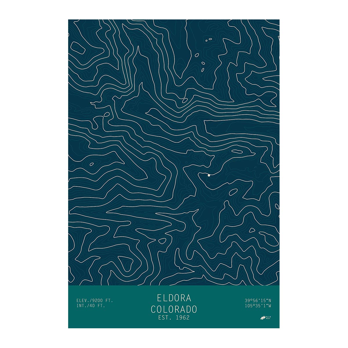 Eldora, Colorado - Muir Way - TOPO Series