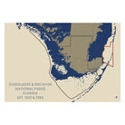 Everglades and Biscayne National Parks Map - Muir Way - National Park