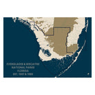 Everglades and Biscayne National Parks Map - Muir Way - National Park