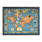 Famous Flights and Air Routes of the World - Muir Way - Vintage Map