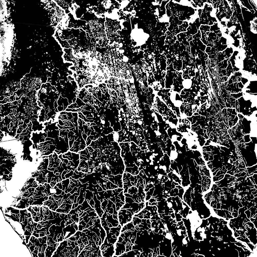 Florida Hydrological Map - Muir Way - Hydrology