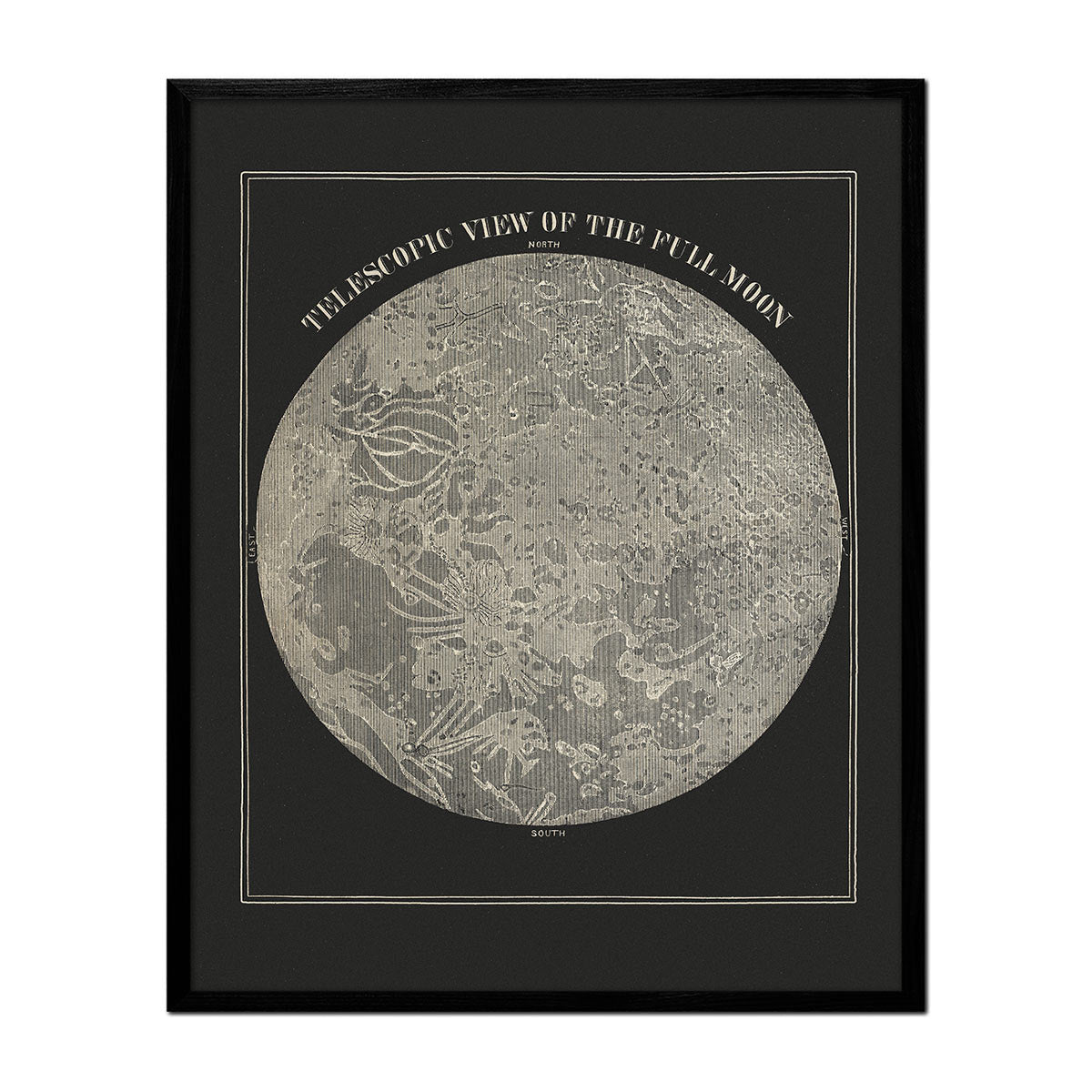 Full Moon 1850 - Muir Way - Vintage Map