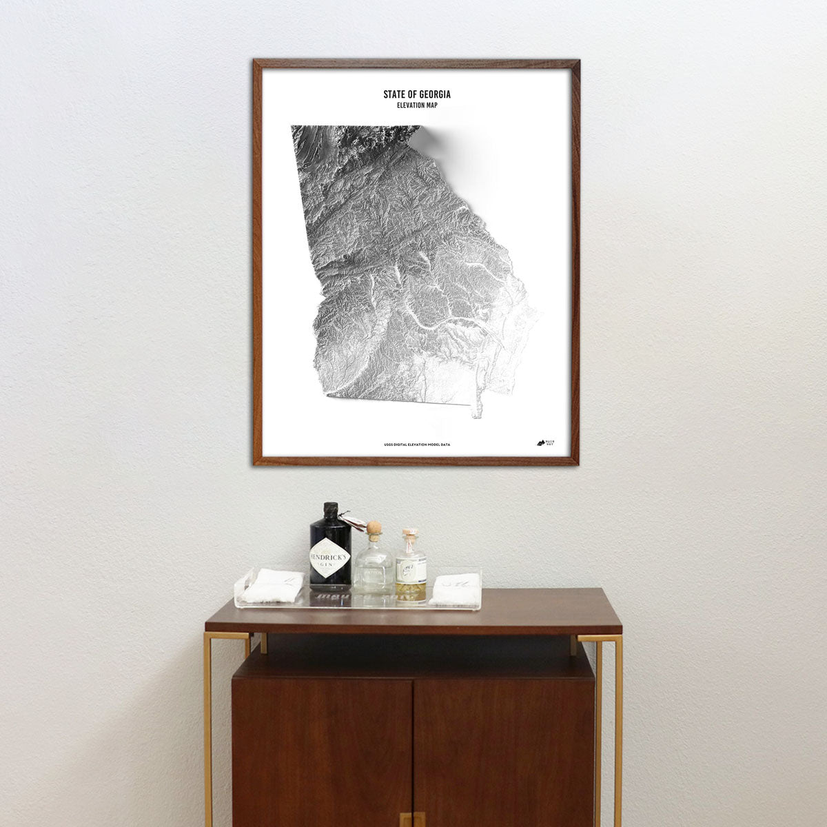 Georgia Elevation Map - Muir Way - Elevation