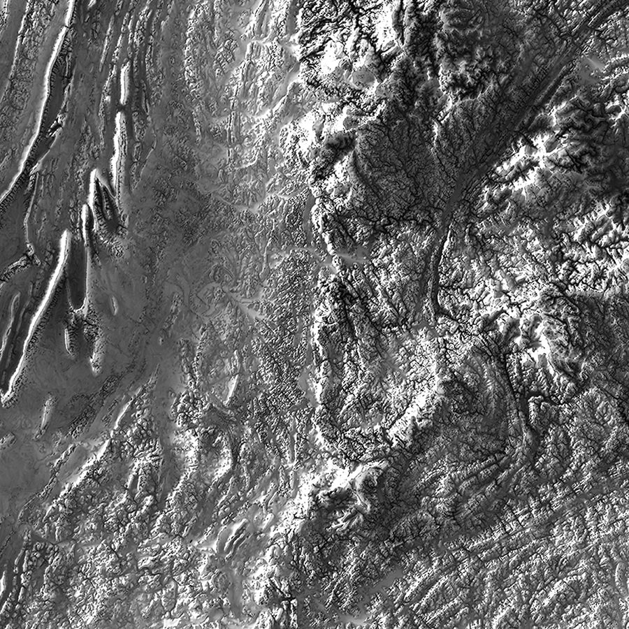 Georgia Elevation Map - Muir Way - Elevation