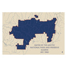 Gates of the Arctic National Park and Preserve Map - Muir Way - National Park