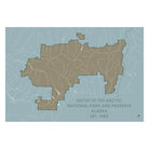 Gates of the Arctic National Park and Preserve Map - Muir Way - National Park