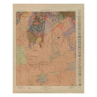 Yellowstone Geologic Map of Gallatin 1904 Map - Muir Way - Vintage Map