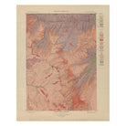 Yellowstone Geologic Map of Ishawooa 1904 Map - Muir Way - Vintage Map