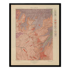 Yellowstone Geologic Map of Ishawooa 1904 Map - Muir Way - Vintage Map