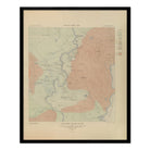 Yellowstone Geologic Map of Shoshone Geyser Basin 1904 Map - Muir Way - Vintage Map