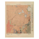 Yellowstone Geologic Map of Shoshone Section 1904 Map - Muir Way - Vintage Map