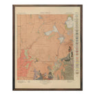 Yellowstone Geologic Map of Shoshone Section 1904 Map - Muir Way - Vintage Map
