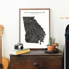 Georgia Hydrological Map - Muir Way - Hydrology