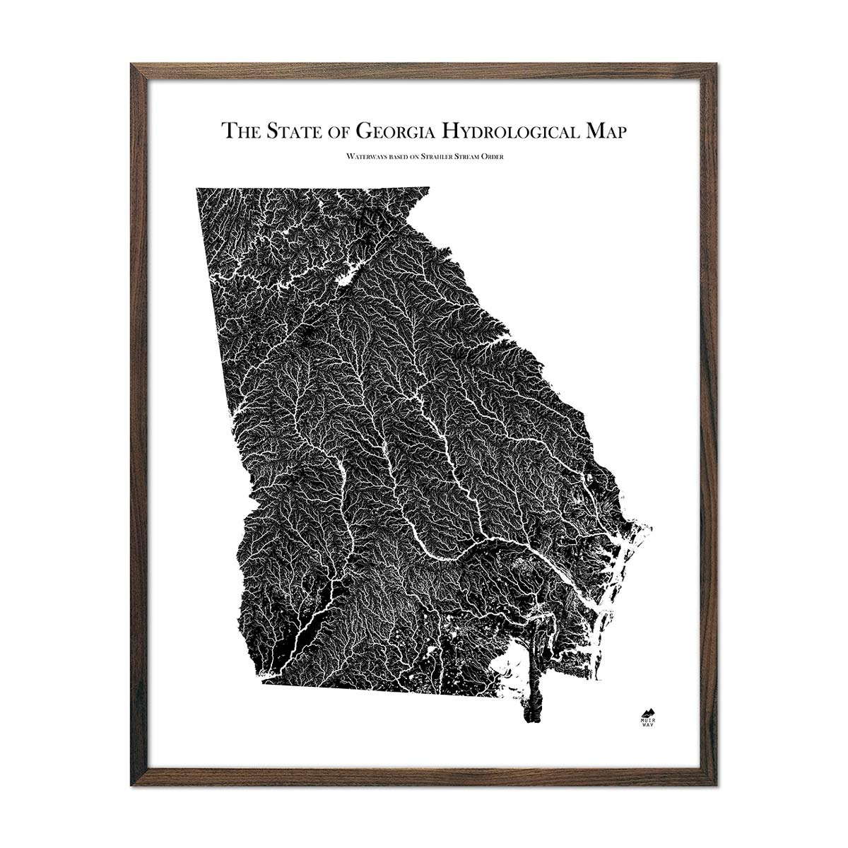 Georgia Hydrological Map - Muir Way - Hydrology