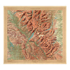 Glacier National Park Map 1914 - Muir Way - Vintage Map