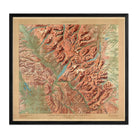 Glacier National Park Map 1914 - Muir Way - Vintage Map