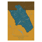 Glacier National Park Map - Muir Way - National Park