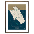 Glacier National Park Map - Muir Way - National Park