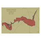 Grand Canyon National Park Map - Muir Way - National Park