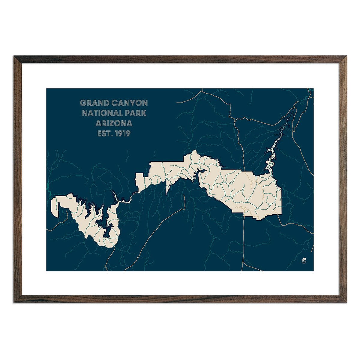 Grand Canyon National Park Map - Muir Way - National Park