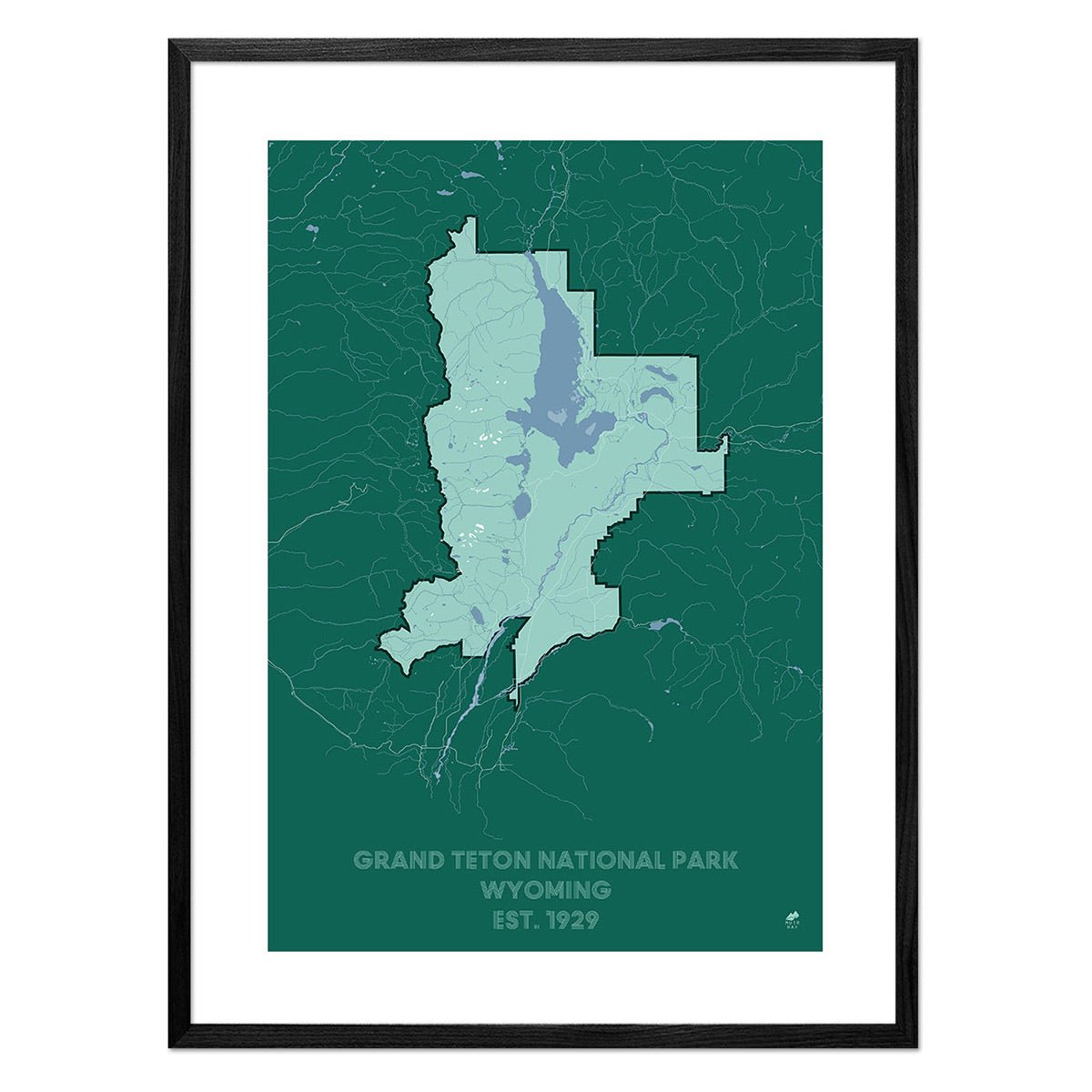 Grand Teton National Park Map - Muir Way - National Park