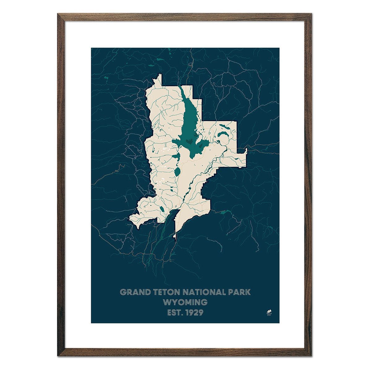 Grand Teton National Park Map - Muir Way - National Park