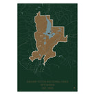 Grand Teton National Park Map - Muir Way - National Park