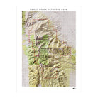 Great Basin Shaded Relief Map - Muir Way - Relief Series