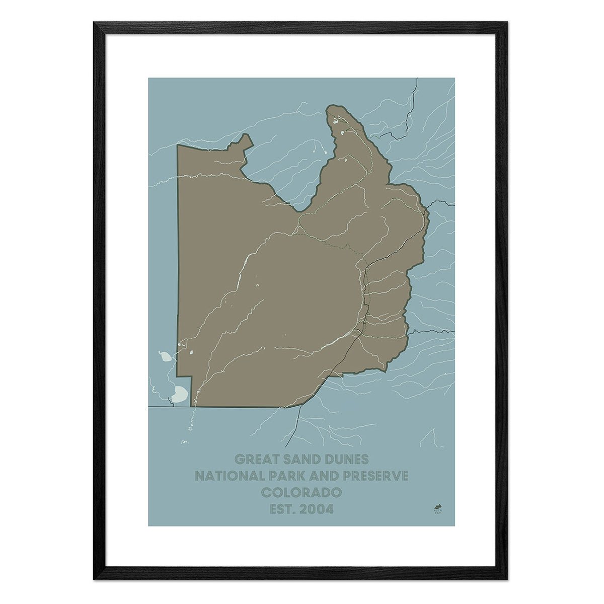 Great Sand Dunes National Park and Preserve Map - Muir Way - National Park