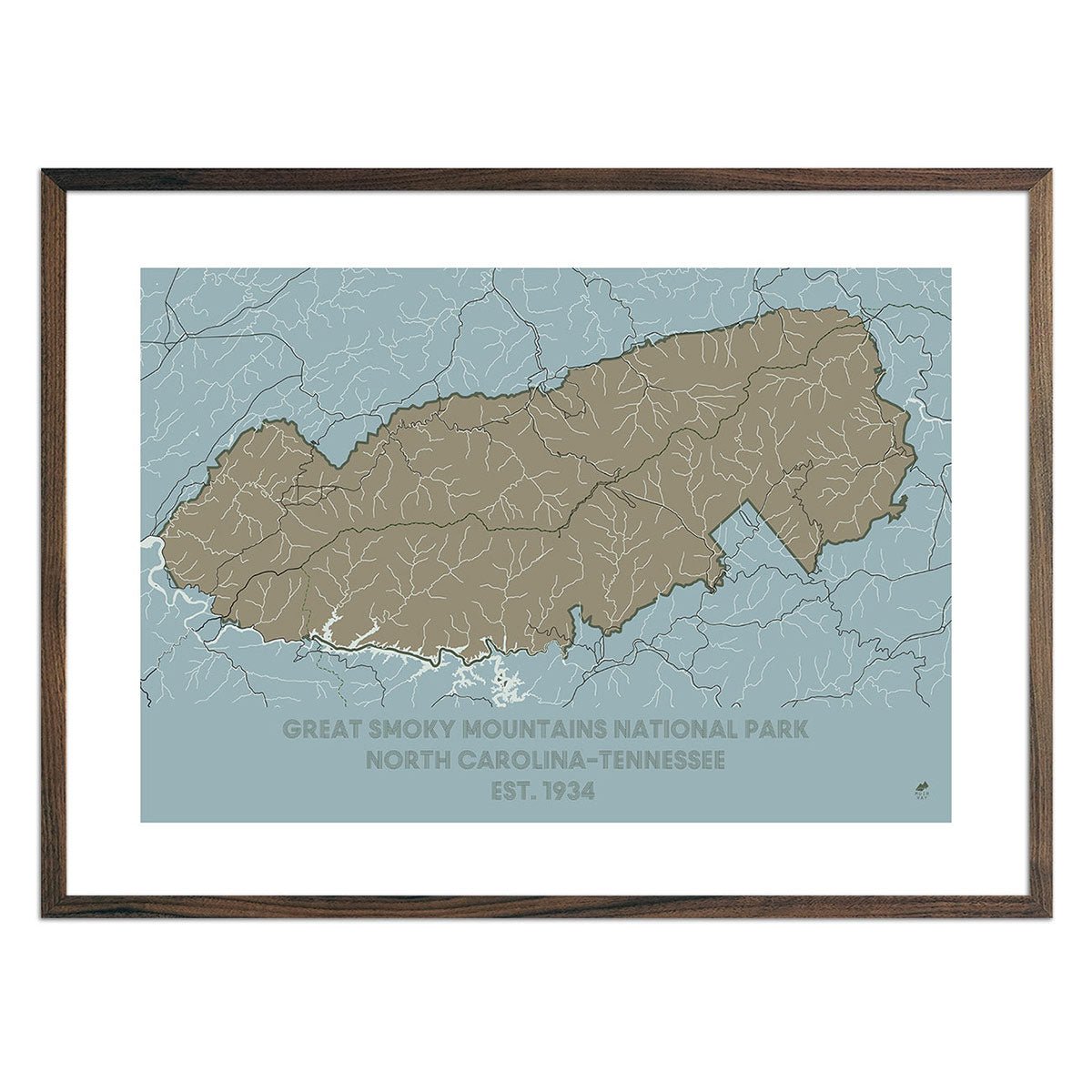 Great Smoky Mountains National Park Map - Muir Way - National Park