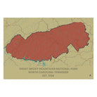 Great Smoky Mountains National Park Map - Muir Way - National Park