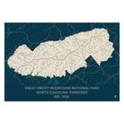 Great Smoky Mountains National Park Map - Muir Way - National Park