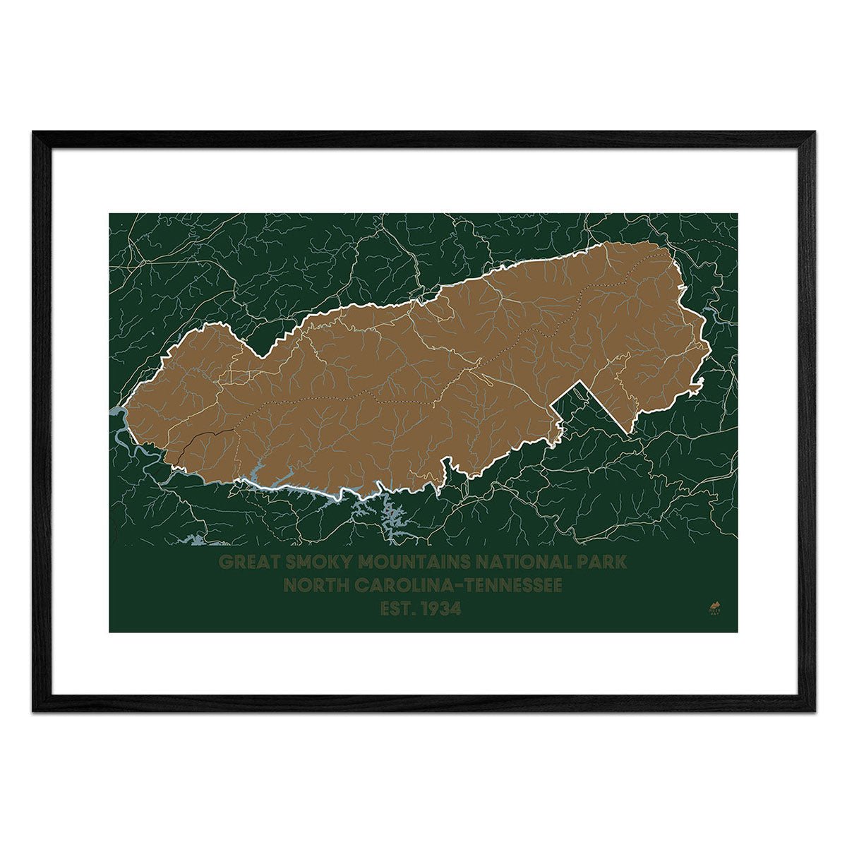 Great Smoky Mountains National Park Map - Muir Way - National Park