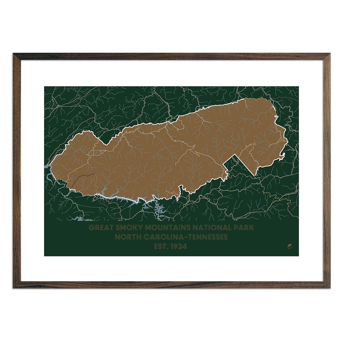 Great Smoky Mountains National Park Map - Muir Way - National Park