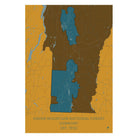 Green Mountain National Forest Map - Muir Way - National Park