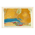 Green River Basin 1876 Geological Map - Muir Way - Vintage Map