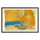 Green River Basin 1876 Geological Map - Muir Way - Vintage Map