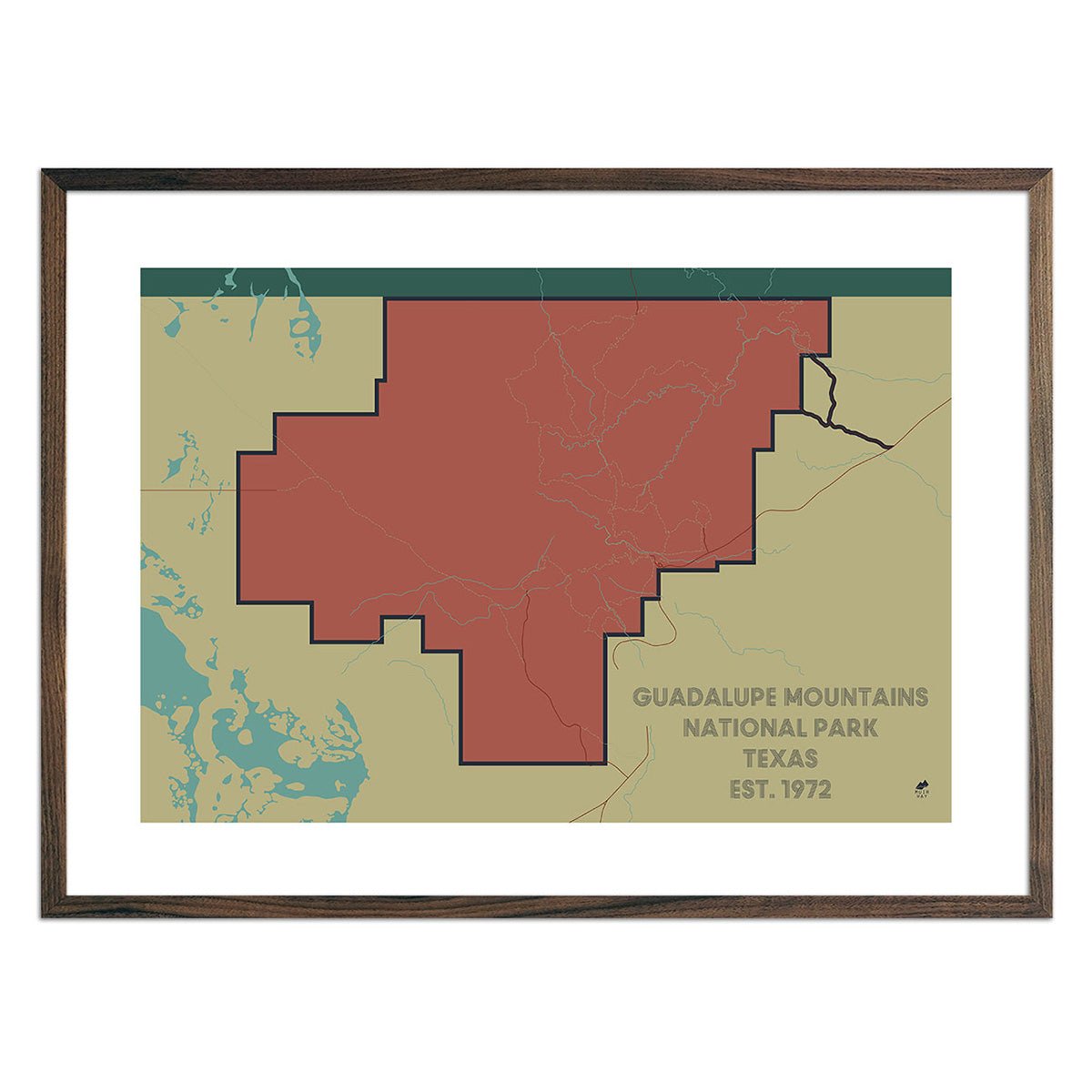 Guadalupe Mountains National Park Map - Muir Way - National Park