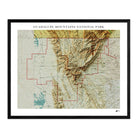 Guadalupe Mountains Shaded Relief Map - Muir Way - Relief Series