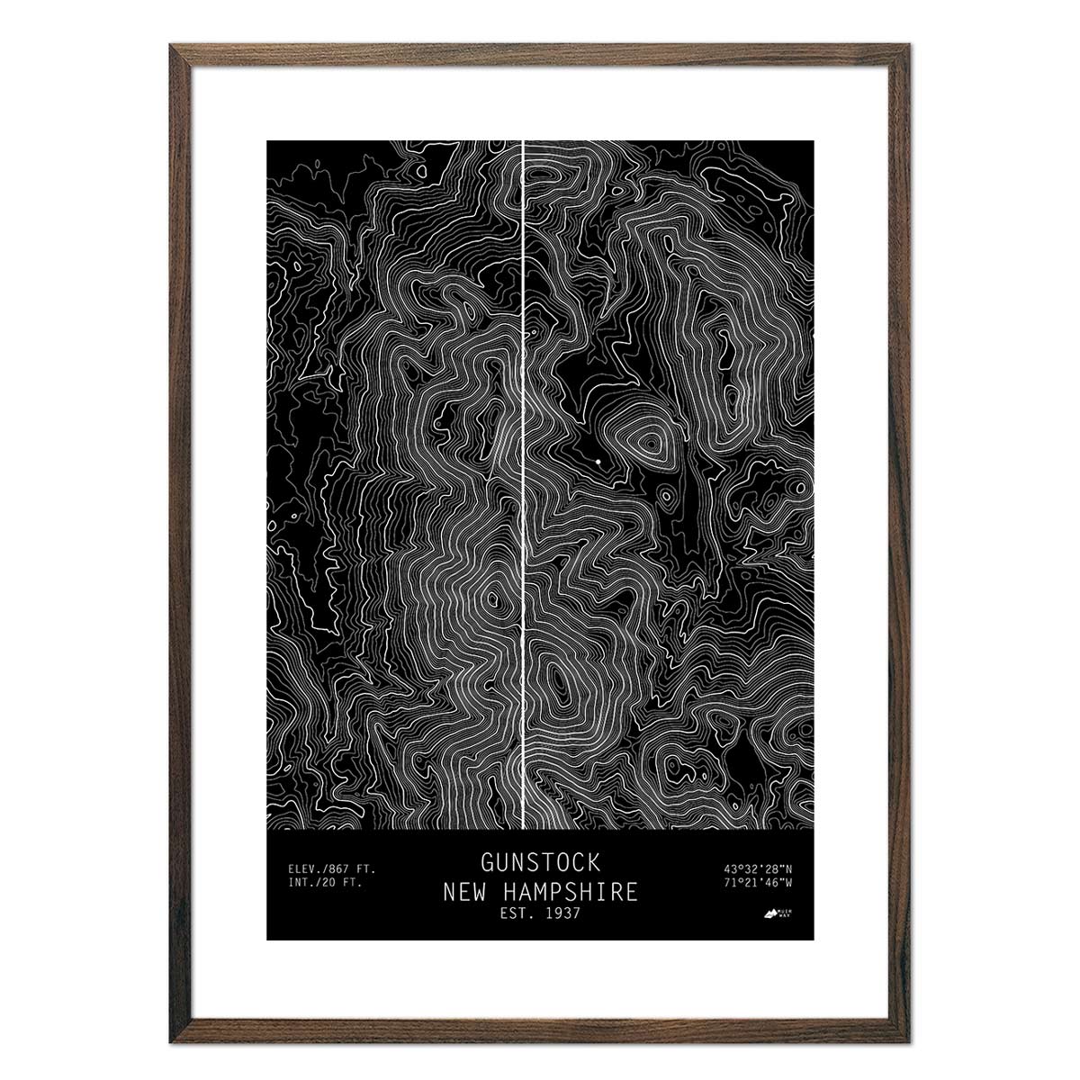 Gunstock, New Hampshire - Muir Way - TOPO Series